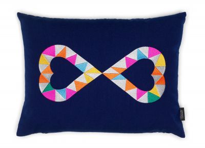 Embroidered Pillow Double Heart 2 Vitra